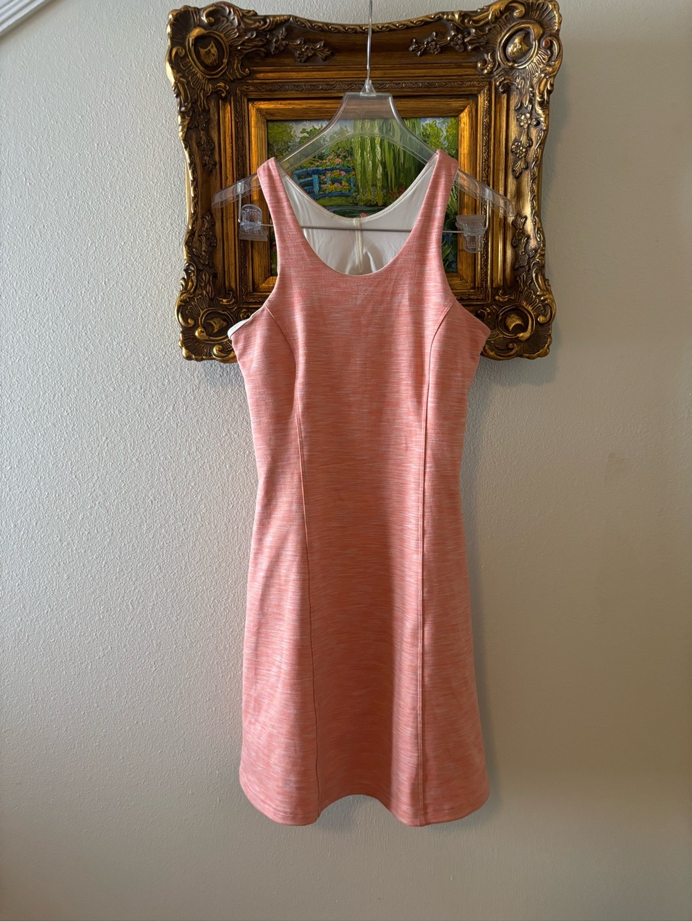 Outdoor Voices Exercise Dress Pink Heathered Cutout Built-In Shorts